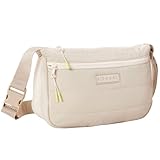 Volumen en litros: 5 RIP CURL  Bolso bandolera para mujer Travel Sling Bag  Bolso para mujer con bandolera de poliamida, 30 x 20 x 8 cm, 5 L, color beige, beige, 30 x 20 x 8 cm