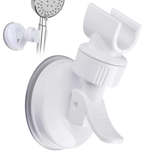 Soporte ajustable para cabezal de ducha xlehoely con ventosa de pared 2