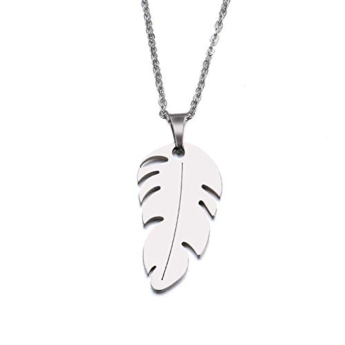 Collier plumes amoureux or et argent à porter au quotidien ou pour sublimer vos soirées chics
