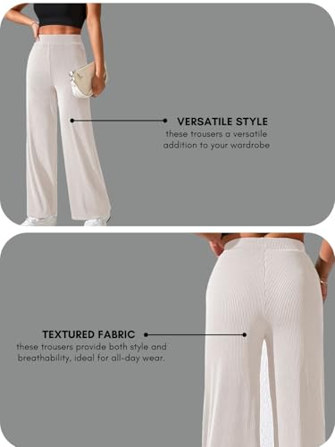 Image of GRECIILOOKS Women's Parachute Cargo Pants - High Waist Flared Korean Trousers| Trendy Casual Wear for Daily & Travel Use (Available in Plus Size)