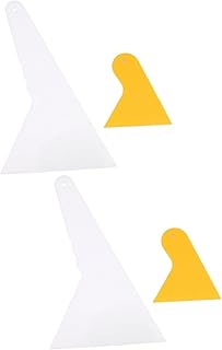FAVOMOTO 4 Pçs Raspador De Vidro Branco Ferramentas Automotivas Rodo De Pára-Brisa Raspador De Cola Vinil Triângulo Raspador De Vinil Ferramentas Automotivas Raspador Pequeno Raspador De