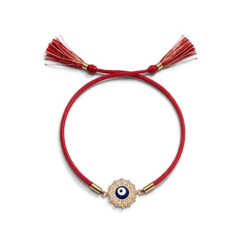 Image of PALMONAS Demifine 18K Gold Plated Evil Eye Rakhi for Brother - Waterproof & Anti-Tarnish Designer Rakhi for Men | Premium Raksha Bandhan Rakhee with Roli Chawal