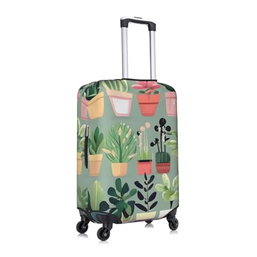 Stretch Luggage Cover for Travel, Bonsai plant Print Luggage Case Cover, Easy Find Suitcase Protector3