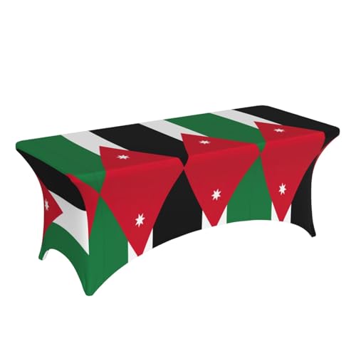 Nappe extensible drapeau jordanien EdWal pour protéger et décorer vos tables