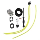 Niceminiwall Kit carburateur pour Troy- TB10CS TB20CS TB20DC TB310QS pour souffleur à feuilles et accessoires d'aspirateur – Comprend joint, filtre à air, conduites de carburant, fil de carburant