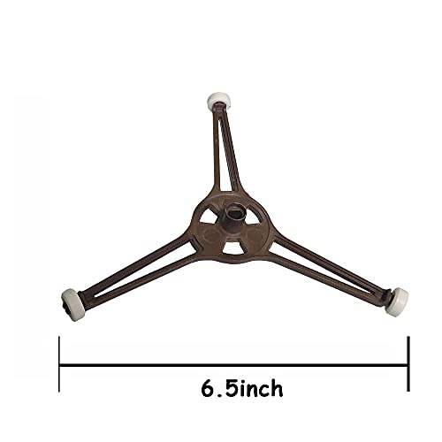Support plateau tournant micro-ondes 24.5cm avec anneau rotatif à roulettes