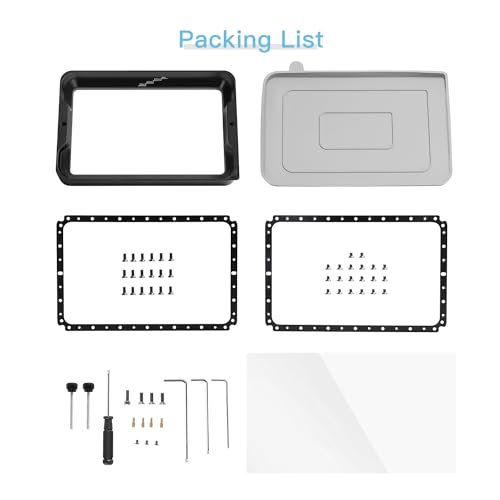 Sovol Depósito de resina con película FEP preinstalado con marco de metal y cubiertas de silicona para ELEGOO Elegoo Saturn 3 (ultra) Saturn 2 Photon Mono 5/5s