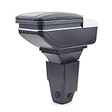 Installation Plug and Play Accoudoir central coulissant console centrale boîte de rangement Noir Pour 206 206+