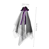 Zoom IMG-1 topbathy dark floral veil headband Zoom IMG-1 topbathy dark floral veil headband