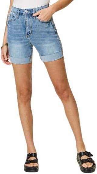 Judy Blue Cuffed Tummy Control Denim Shorts