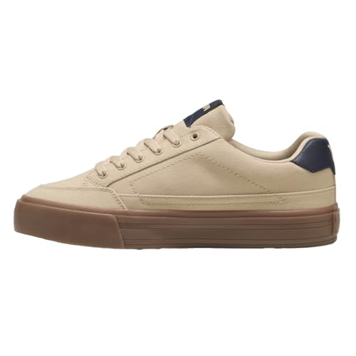 PUMA Mens Court Classic Vulc Lace Up Sneakers Shoes Casual - Beige3