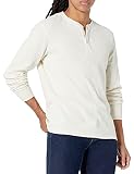 Goodthreads Haut Henley Thermique à Manches Longues Homme, Ivoire, L