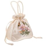 Multifonction et Rangement Facile: Polyvalent quotidien, ce sac en tissu sert aussi bien de trousse de maquillage qu'un espace de rangement pour les perles et accessoires. Souple, il se range facilement dans les bagages ou un grand cabas sans prendre de place
