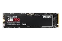 Samsung 980 PRO NVMe M.2 SSD, 500 GB, PCIe 4.0, 6.900 MB/s Lesen, 5.000 MB/s Schreiben, Interne SSD für Gaming und Videobearbeitung, MZ-V8P500BW – Ansicht 1