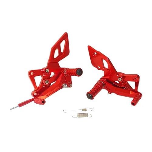 Repose-pieds réglables YZF R3 rouge pour optimiser la position de conduite