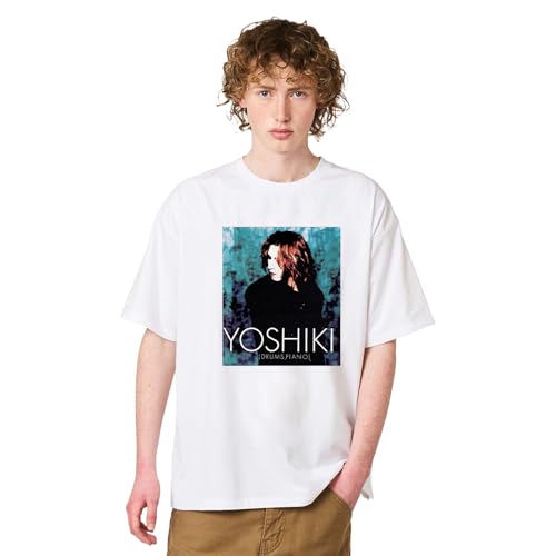 X JAPAN �G�b�N�X�W���p�� YOSHIKI HIDE Toshi �p���N ���^�� ���b�N �o���h ���s ���y �����Y �v�����g �X�|�[�c �ĕ� �g�b�v�X ���� ������� T�V���c size M [���s�A���i]