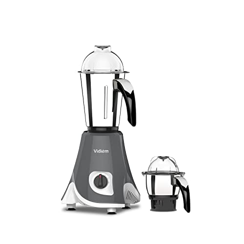 Vidiem Eva Twin, 3-in-1 Multifunctional 650W / 110V-120V Indian Mixer 1.5L Grinder, Blender, 0.5L...