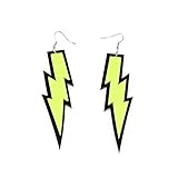 ZeroShop Women Fashion Retro Neon Lightning Earrings