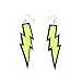 ZeroShop Women Fashion Retro Neon Lightning Earrings