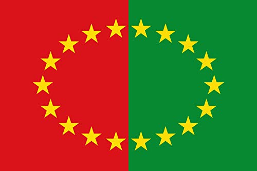 Drapeau Hannut anti-effilochage grand format résistant aux intempéries