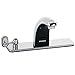 Speakman S-8828-CA-E SensorFlo Classic AC-Powered Sensor Faucet with 8 in. Deck Plate, Under-Counter Mechanical Mixer & Manual Override, Polished Chrome