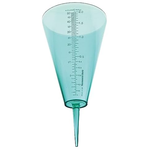 Thermometer World Outdoor Rain Gauge with Easy Read Scale Cover