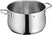 WMF cookware approx 6.5l Diadem Plus pouring rim glass lid Cromargan stainless steel brushed suitable for all stove tops including induction dishwasher safe, 24 cm, Silver