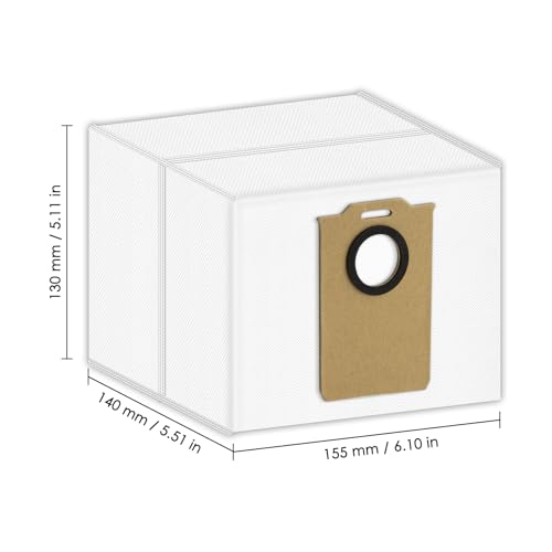 Image of (10 Pack) MS1 MAX Replacement Dust Bags Compatible with MONSGA MS1 MAX Robot Vacuum Cleaner, Vacuum Bags, Canister Bag, Vacuum Replacement Dust Bags, Disposable Bags