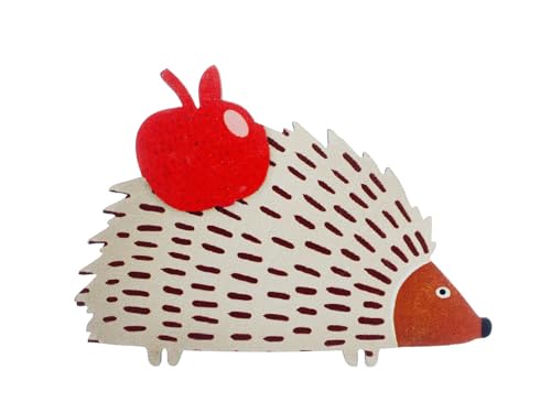 Broche Miniblings jardin faune automne bois animal mignon forêt pomme coloré - Mode main Bijoux Pin I Bouton Pins