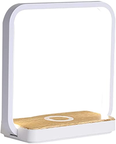 Lampe de bureau LED chargeur sans fil veilleuse chevet angle réglable