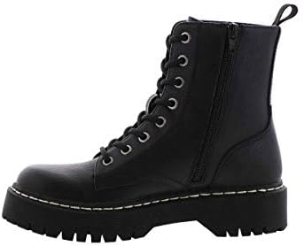 UNIONBAY Women's Hayden Ankle Boot, Black PU, 10 | Image 4