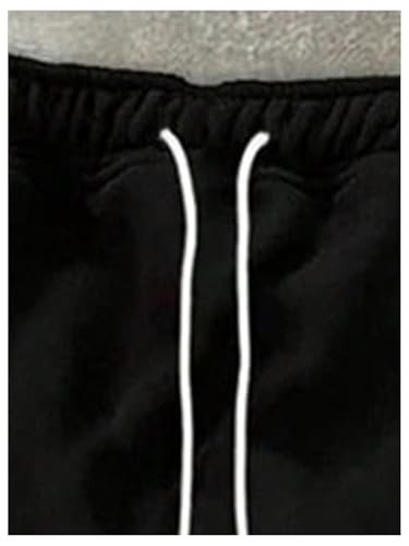 SHENHE Men's Flare Sweatpants Y2K Stacked Drawstring Waist Streetwear Vintage Sweat Pants Open Bottom3