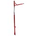 KQQIO Mailbox Support Fit for All Locations, Both Rural and Residential Outside Stand Red+Silvery 40-inch Mailbox Post Boom Swings Away When Impacted(Not Include Mailbox), BL2618
