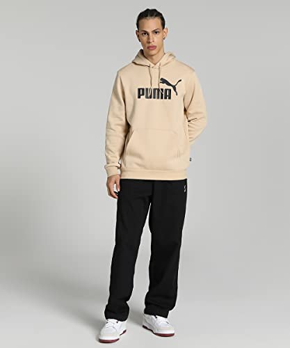 Image of Puma Cotton Men Ess Big Logo Hooded Neck Hoodie Fl (S) Mineral