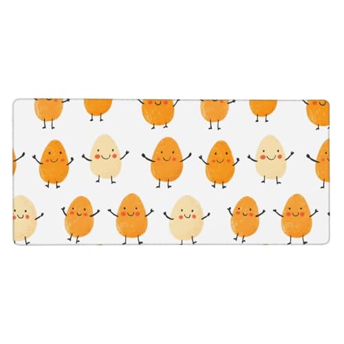 Tapis de souris de jeu avec bords cousus et base antidérapante pour clavier
