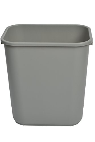 Janico 1037Gy 10 Gallon Waste Basket,Grey #TOP1