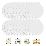20PCS Flea Trap Sticky Discs, 18cm/7.1" Round Sticky Pads Replacement for Indoor Flea Catchers, Non-Toxic & Pet-Friendly Pest Control Solution, White