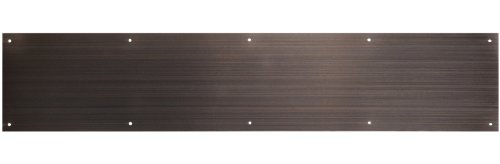 Hardware Essentials Aluminum Non-Magnetic, Screw-In, Door Kick Plate 6" X 30" Pewter Finish (​​852743) #TOP23