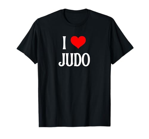 I Love Judo I Heart Judo Giapponese Amante di Arti Marziali Maglietta