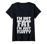 Photo Gallery donna i m not fat i m just fluffy -- maglietta con collo a v Photo Gallery donna i m not fat i m just fluffy -- maglietta con collo a v