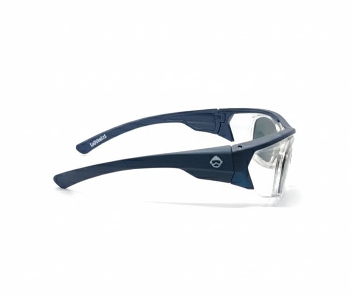 Image of THUNDERSTORM Safety Goggles Eye Protection Anti Pollution Eyewear For Multipurpose Riding Motorcycle Cycling Scratch Resistant UV Protected Glasses for Men & Women (Matte Blue with Smoke Lens)