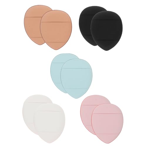 FRCOLOR 10pcs Soft Face Foundation Sponges for Makeup Application Portable Powder Vibrant Colors for Go Touch Ups