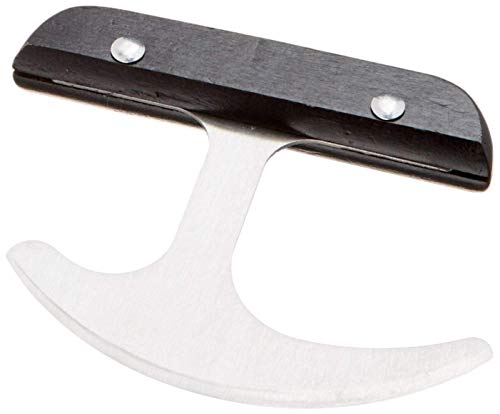 Sammons Preston Rocker Knife with Plastic Handle, Rocking Grip Knife for Disabled, Rolling T Knife with Curved Blade, Adaptive Knife with Good Grip for Amputee, Handicapped, 4