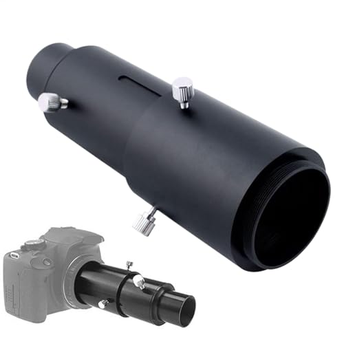 Adaptador de telescopio T2 de 1,25 pulgadas con tubo de extensión desmontable M42