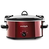 Crock-Pot 6-Quart Cook & Carry Oval Manual Portable Slow Cooker, Red - SCCPVL600-R