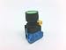 Idec HW1B-M1F10-G Non-Illuminated Push-Button Switch, Round, Green