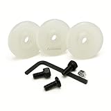 Quik Carpet Tuck Replacement | 3 Replacement Kit for Tucking Tool – Includes 3 Poly Wheels, Bolts, Nuts & Allen Wrench – Durable Carpet Tucker Accessory for Flooring Installation