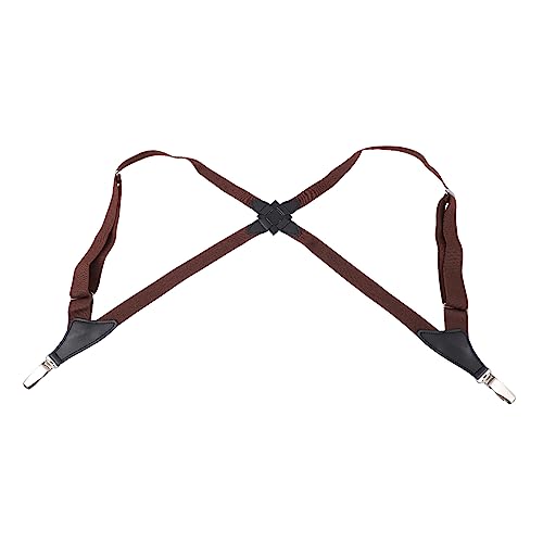 SAFIGLE Clip Suspender Trouser Supply Strong Clips Adjustable Elastic for Walking Riding