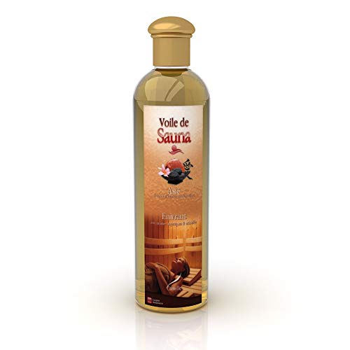 Camylle - Voile de Sauna Asie - Fragrances à base d’Huiles Essentielles 100% Pures et Naturelles pour Sauna - Enivrant aux arômes mystiques et acidulés - 500ml