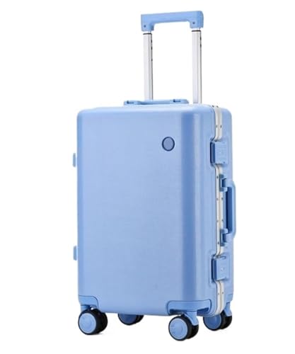 Luggage Travel Gear Hard Shell Luggage with Aluminum Frame，Polycarbonate Zipperless Universal Wheel Suitcase(B,24
